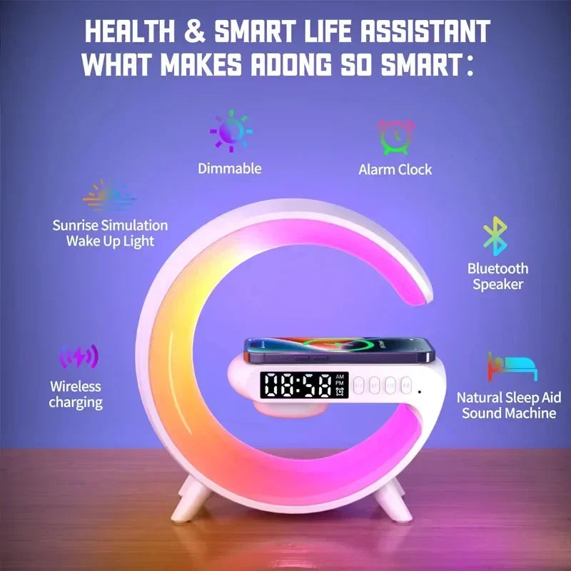 Multifunction Wireless Charger LED Alarm Clock