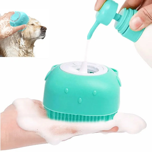 Pet Bath Silicone Soap Brush